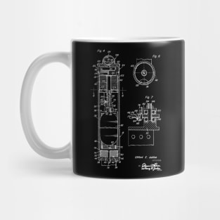 Impact Responsive Distress Signal Device Vintage Patent Hand Drawing Mug